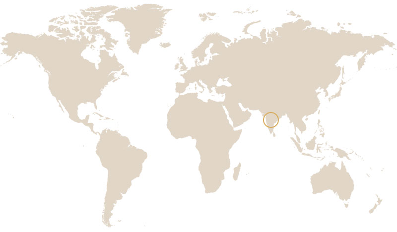 mapa za aromatizovane kafe mokaflor iz Indije